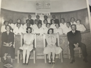 Seated group.