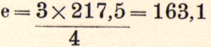 Equation equals 3 times 217,5 over 4 equals 163,1